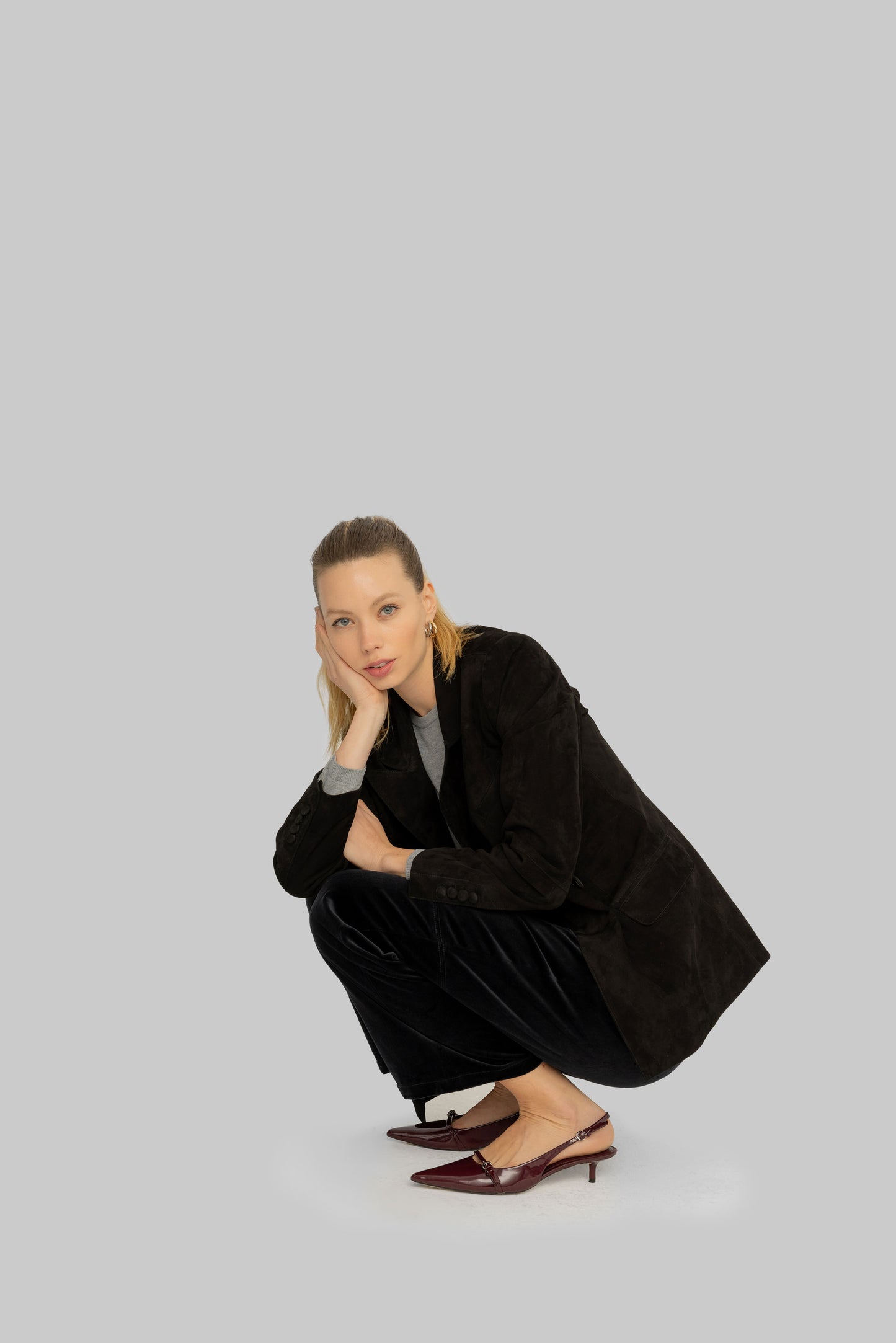 SYDNEY SÜET BLAZER SİYAH