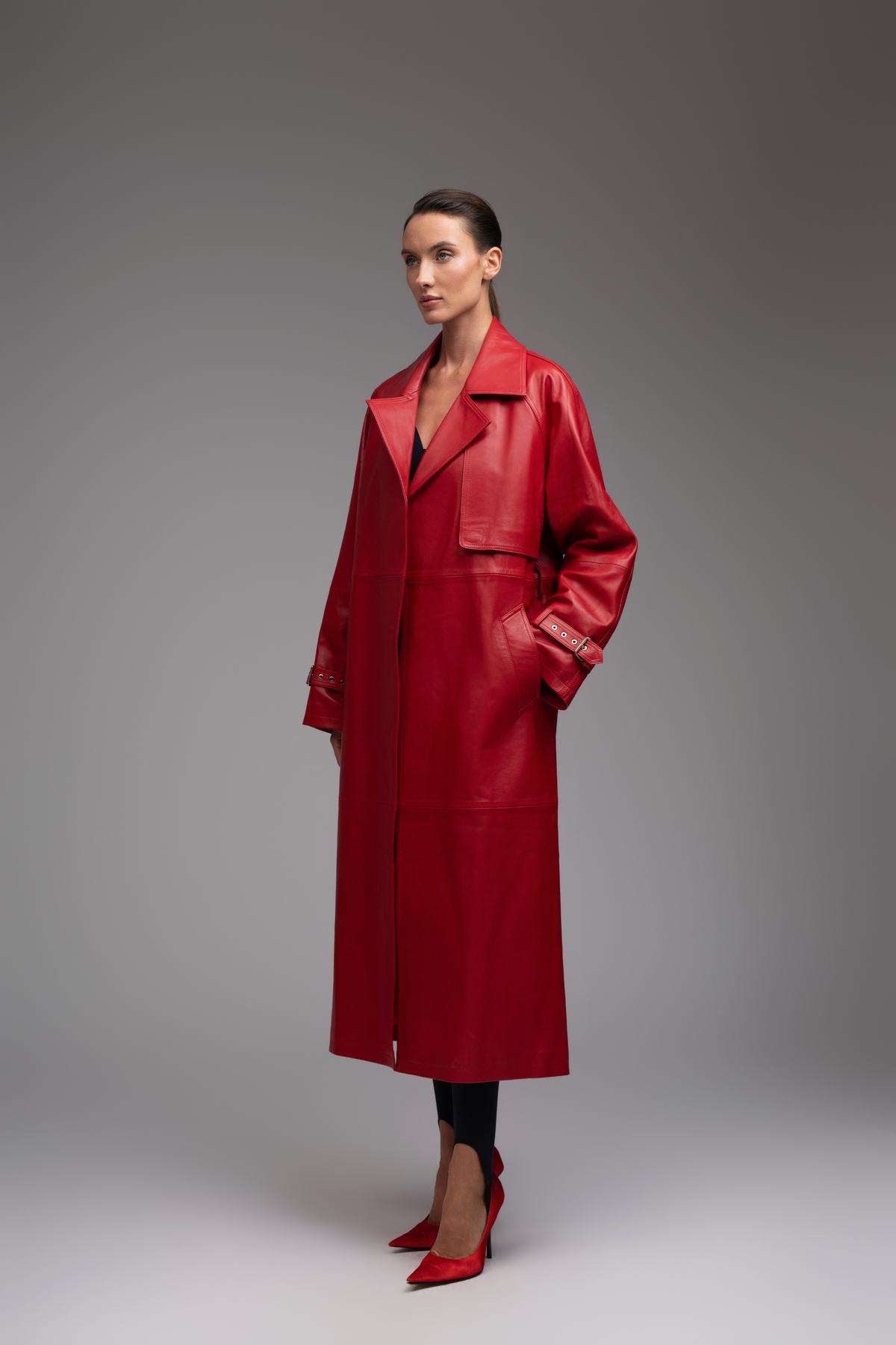 BARCELONA TRENCHCOAT KIRMIZI