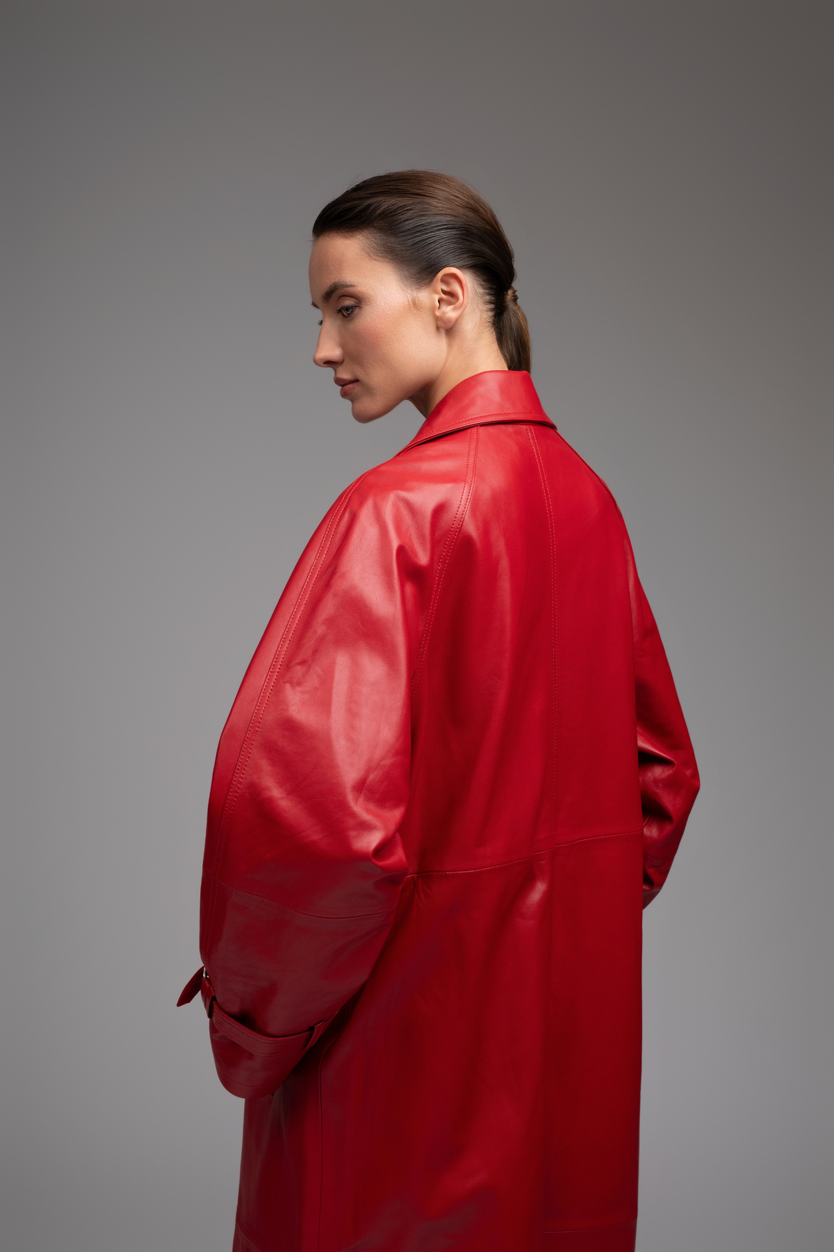 BARCELONA TRENCHCOAT KIRMIZI
