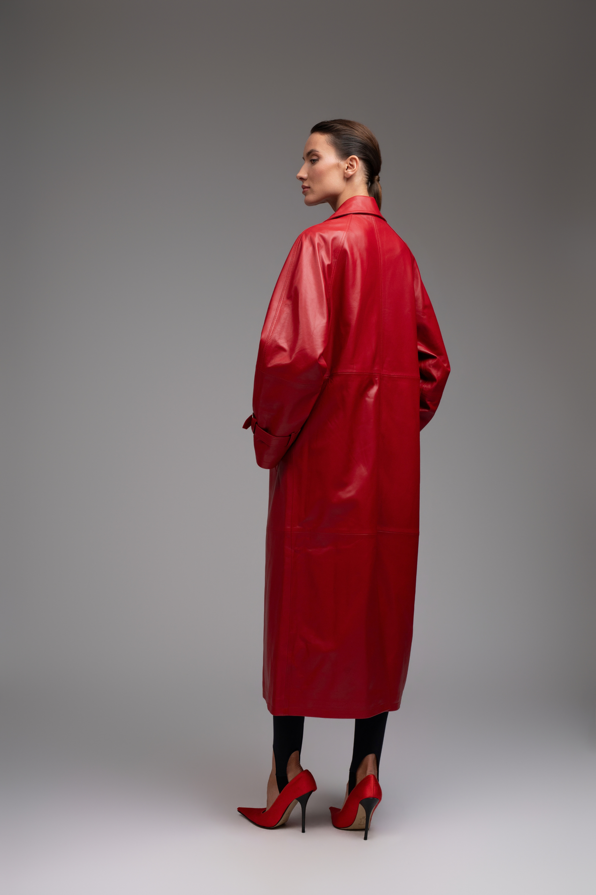 BARCELONA TRENCHCOAT KIRMIZI