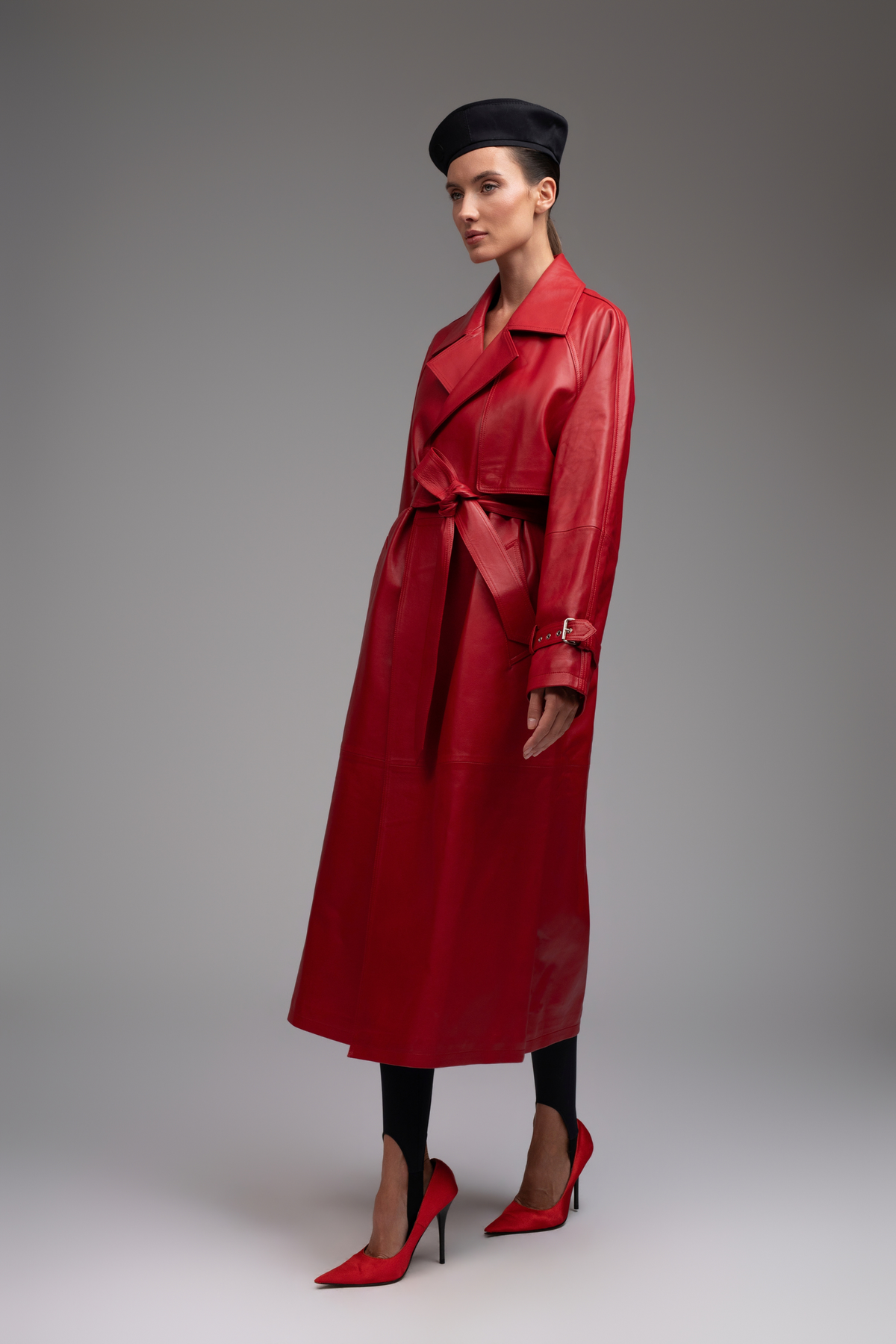 BARCELONA TRENCHCOAT KIRMIZI