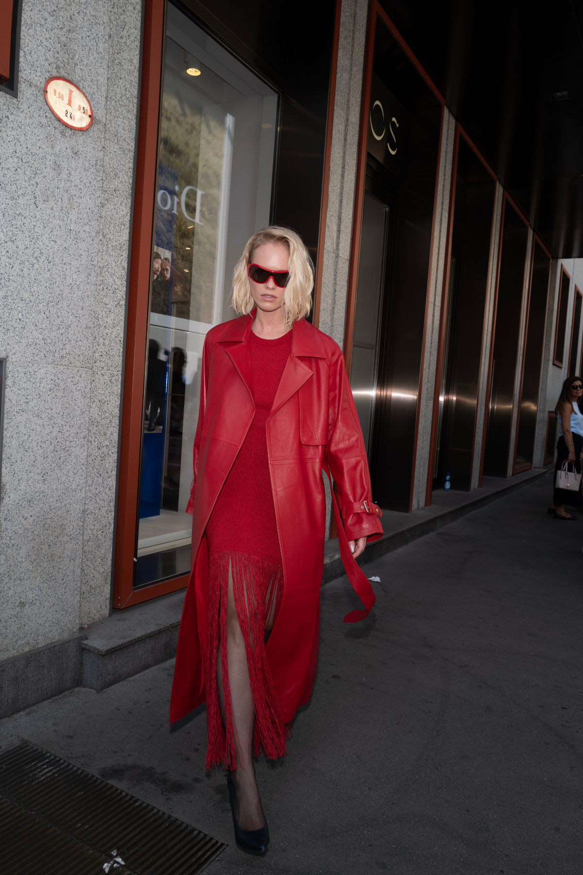 BARCELONA TRENCHCOAT KIRMIZI