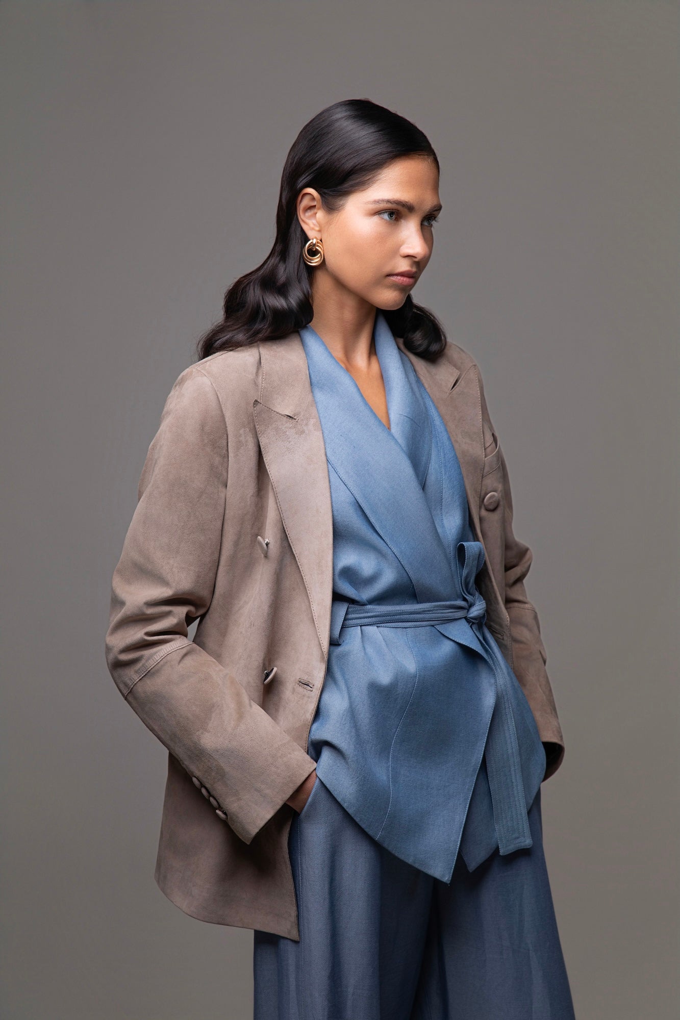 SYDNEY SÜET BLAZER BEJ