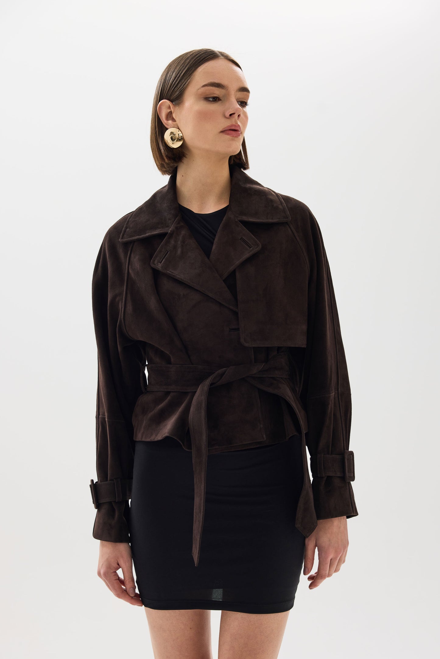 MONACO SÜET CEKET KAHVE