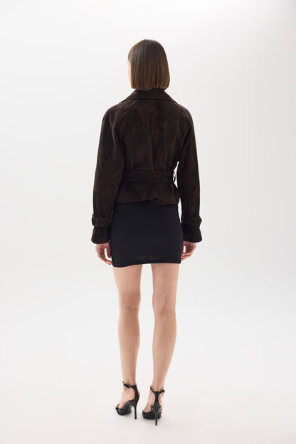 MONACO SÜET CEKET KAHVE