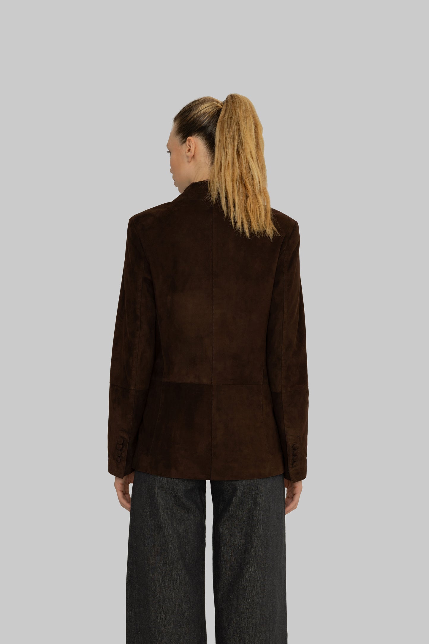 SYDNEY SÜET BLAZER KAHVERENGİ