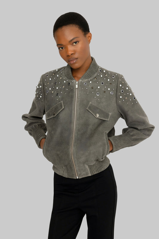 DUBAI BOMBER CEKET GRİ