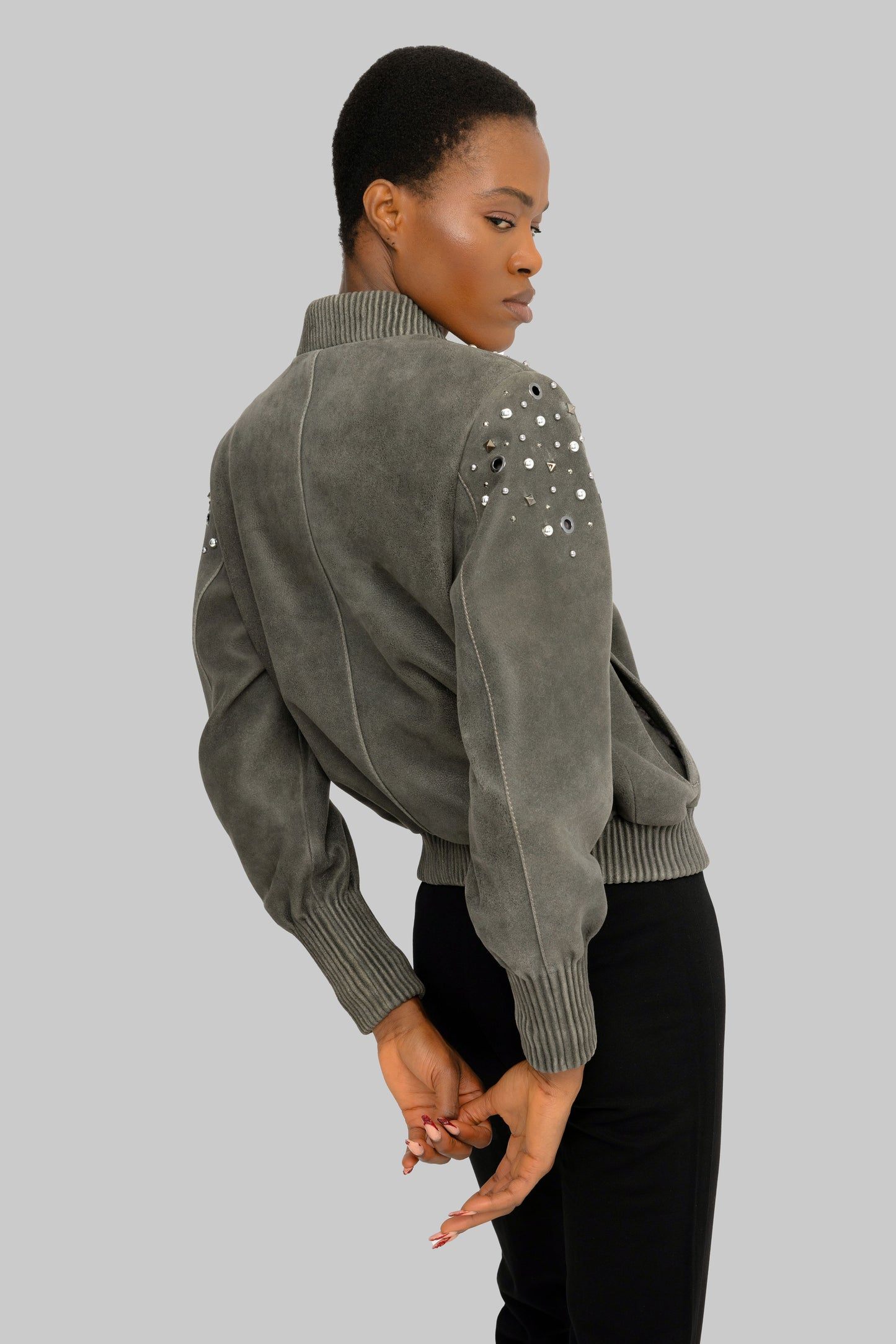 DUBAI BOMBER CEKET GRAY