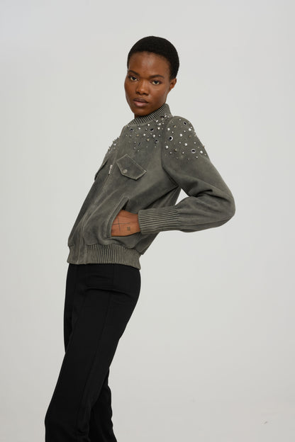 DUBAI BOMBER CEKET GRAY