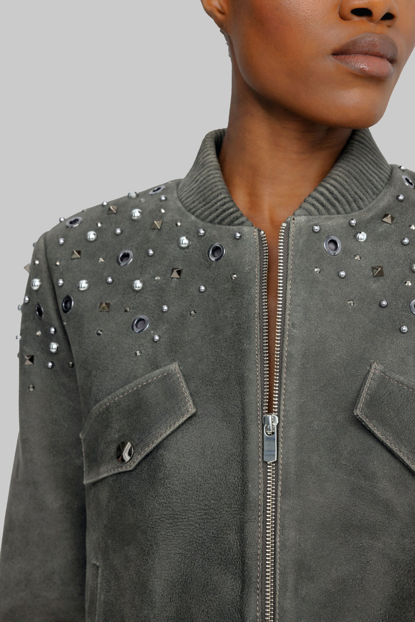 DUBAI BOMBER CEKET GRAY